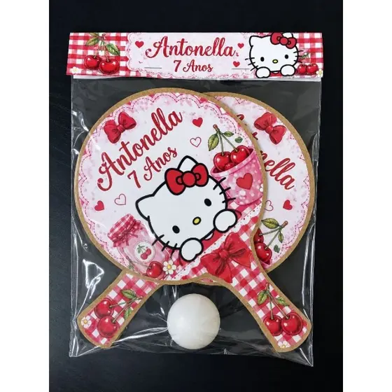 Kit 15 Pares Raquetes de ping pong Lembrancinha personalizada Festa Infatil Pré encomenda