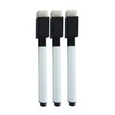 KIT Canetas para Quadro Branco Lousa  Com Apagador E Imã