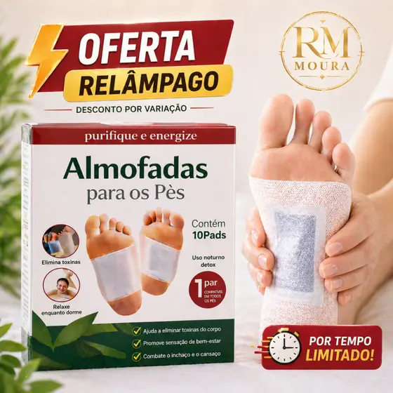 Kits de 10 a 60 Adesivos Almofadas para Alívio de Dor nos Pés