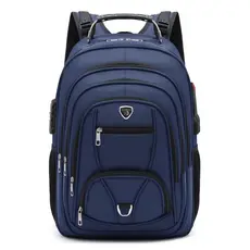 Mochila Notebook Impermeável Faculdade Trabalho Viagem Usb/Fone Cabo De Aço 20191
