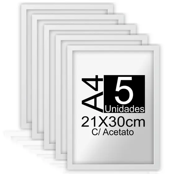 Molduras A4 Para Diploma/Certificado Fotos Com Acetato Decoração Sala Escritório Quarto Quadro Casa