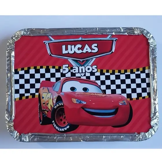 50 Marmitinha personalizada Relâmpago Mcqueen - Bolo, Guloseimas, Doces, Lembrancinhas, aniversário