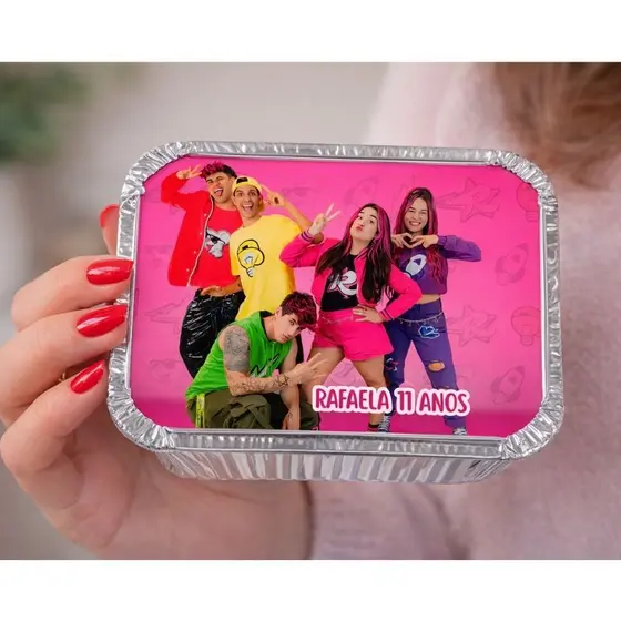 Marmitinha Personalizada Emilly Vick Clube dos Rosa - Marmitinha para bolo ~ Lembrancinha festa