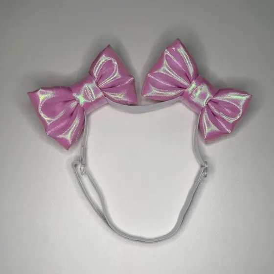 Laço Pet Tiara Ajustável para Cachorro e Gato com Elástico Confortável