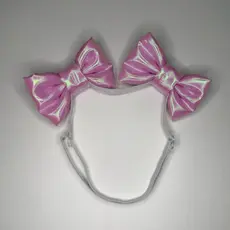 Laço Pet Tiara Ajustável para Cachorro e Gato com Elástico Confortável
