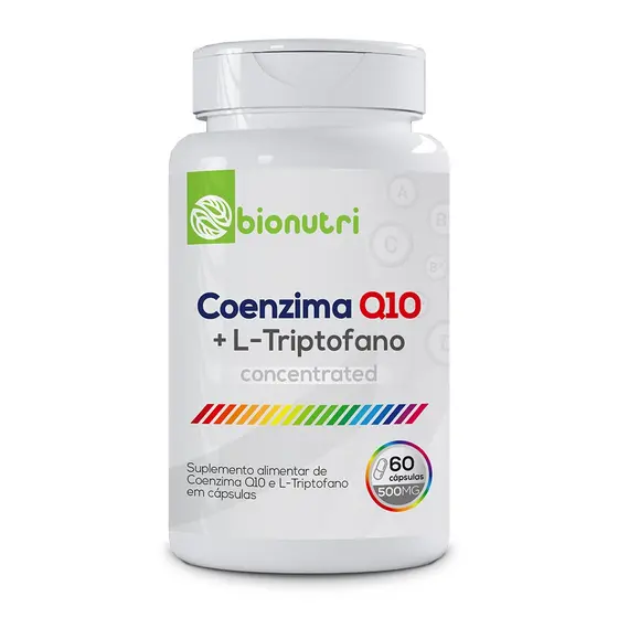 Coenzima Q10 CoQ10 Com Ltriptofano Ubiquinol 60 Capsulas - Bionutri