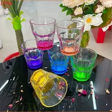 Conjunto 6 Copos de Shot Coloridos 50ml em Vidro Allure para Drinks e Festas