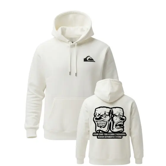 Moletom Blusa de Frio Quiksilver Masculina Inverno 2026 Com Touca