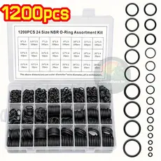 1200 Pcs Anel De Vedação Junta De Borracha O-Ring Sortido Com Caixa Kit Anéis De Vedação Para Torneira Jump