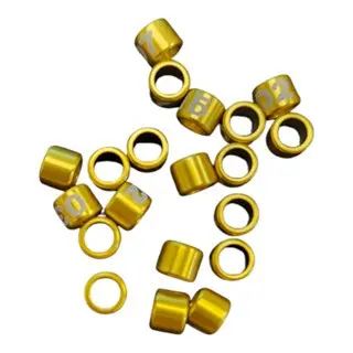 20 Anilhas Marcação Numerada 2.5mm - Pintassilgo - exóticos