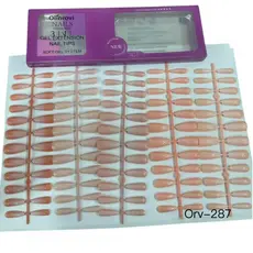 1 pct ( 120uni)  unha postiça  cor mistura olinrovi