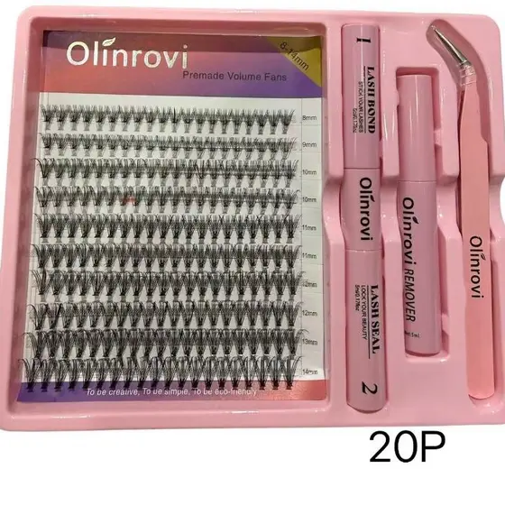 Kit de Cílios Postiços DIY com Cola + pinca + remove