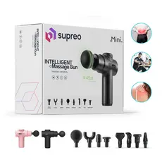 Mini Massageador Elétrico Portátil 14cm Profissional de Alta Potência com 6 Níveis de Velocidade