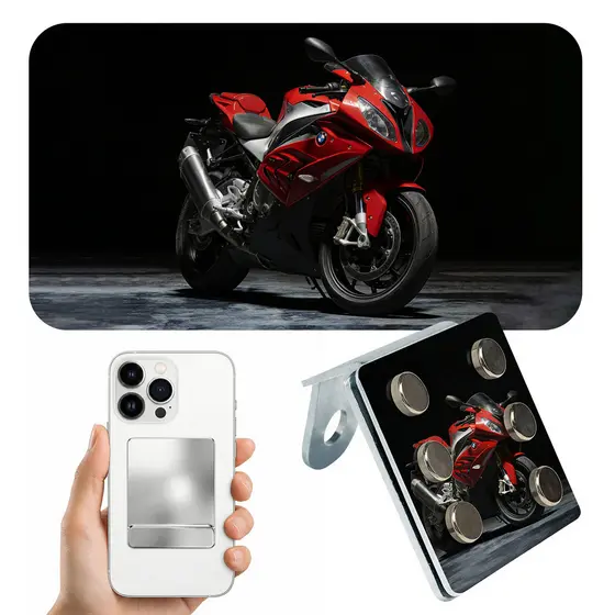 Suporte para Celular 6 Imãs Magnético Extra Forte Moto Motocicleta Versão Pro