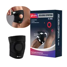 Joelheira de compressão Ortopedica Articulada Apoio Reforçado Proteção Patela Exercício Profissional