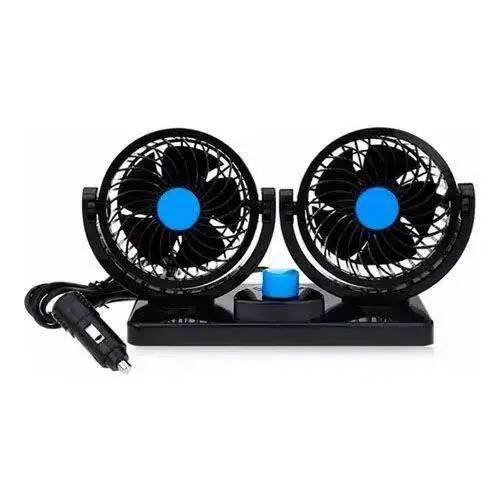 Ventilador Automotivo Duplo Com Ajuste P/ carro Caminhão 12v