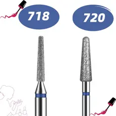 Brocas Diamantada 718 720 Cutícula Unha Motor Kit Brocas