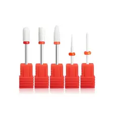 Kit 1 ou 5 Unidade Broca Cerâmica Profissional Unha Gel Porcelana Nail Art