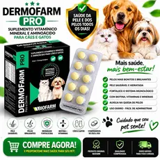 Dermofarm Pro Biofarm Suplemento Vitamínico Cães e Gatos - 10 comprimidos