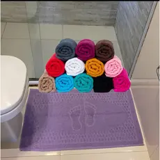 KIT 2 TOALHA DE PISO TAPETE PÉZINHO FELPUDA PARA BANHEIRO