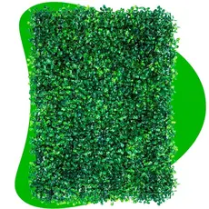 Kit Placa Buchinho Grama Artificial de Parede Muro Inglês Vertical Cheio 8, 10, 20 Unidades