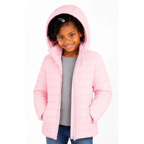 Jaqueta Infantil Feminina Puffer Peluciada Bobojaco Inverno Intenso