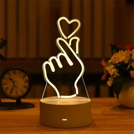 Luminária LED 3D de Mesa / Luz Noturna Presente Criativo / Decoração - BTS, K-POP, KPOP/DORAMA
