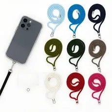 Kit 10 Alça de Nylon para Telefone Celular Remendo de Crossbody Universal Cordão Macio para Pendurar