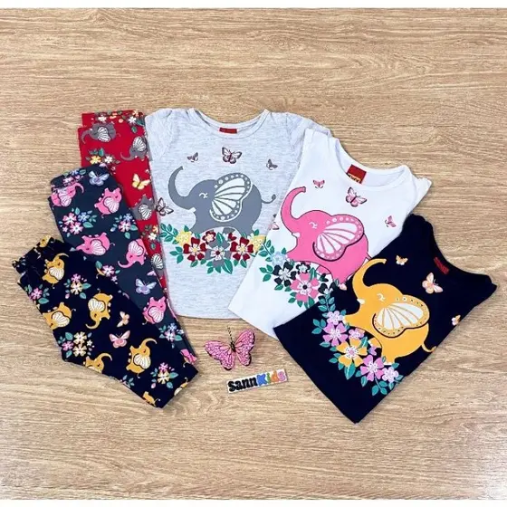 Conjunto Camiseta Em Malha Manga Longa E Legging Kyly