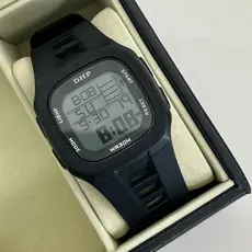 Relógio Digital Esportivo Prova d agua Militar Quadrado Silicone Preto Masculino DHP