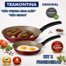 Frigideira Antiaderente Tramontina Aluminio Turim jogo 2 Peças Serie Especial
