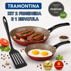 Frigideira Antiaderente Tramontina 2 peças Serie Especial + 1 ESPÁTULA