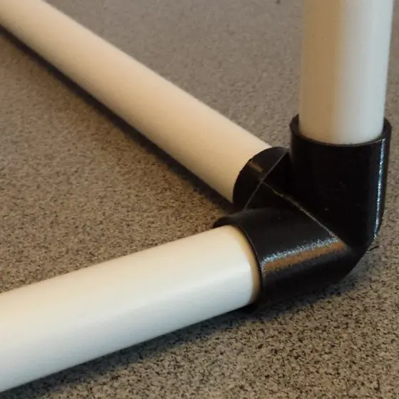 Conector 3 Lados 20mm | 25mm PVC 1/2 e 3/4 para Estufa Grow Plantas Cultivo Indoor Impresso em 3D
