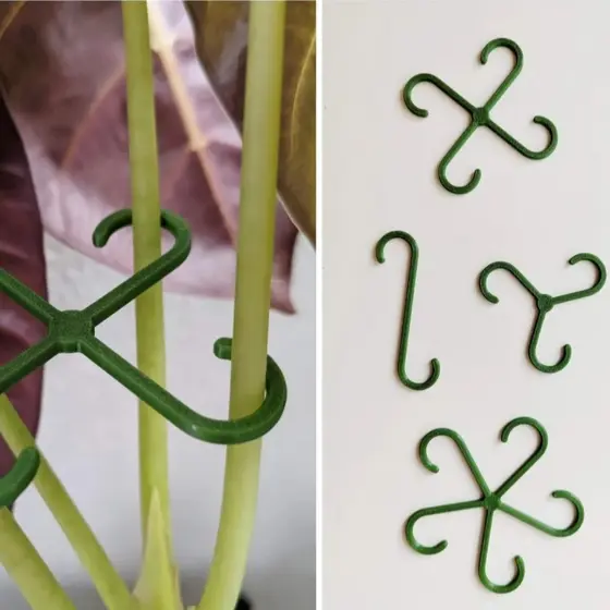 Kit com 8 ou 16 Grampos Ganchos para Plantas - Resistente, Versátil e Durável Escolha a Cor
