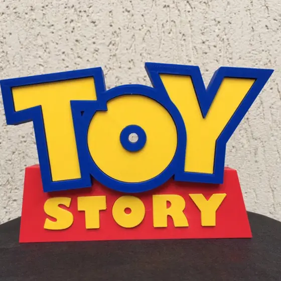PLACA DECORATIVA - TOY STORY  - COLECIONÁVEIS - IMPRESSÃO 3D