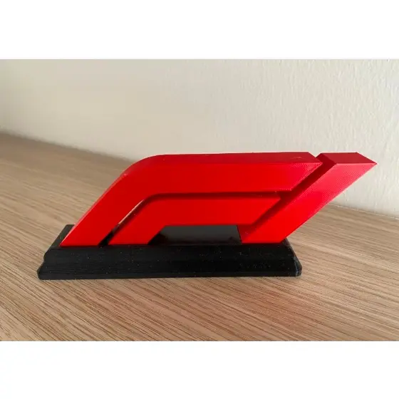 Placa Decorativa Logo F1 Corrida Automobilismo Trofeu Formula 1 Impressao 3d