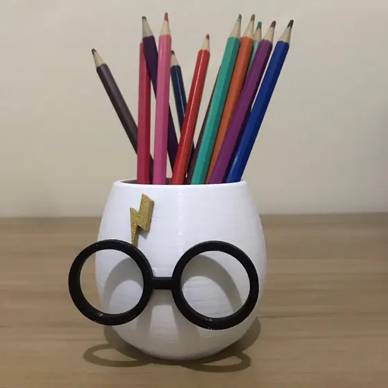 Porta Lapis HARRY POTTER Personalizado Organizador de Mesa impressao 3d