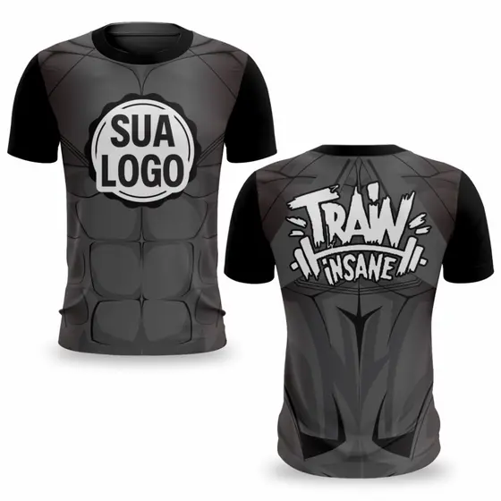 Kit 5 Camisetas Masculinas Femininas Personalizadas Com Logo Uniforme Sublimação Digital