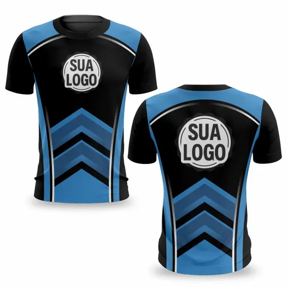 Kit 5 Camisetas Masculinas Femininas Personalizadas Com Logo Uniforme Sublimação Digital