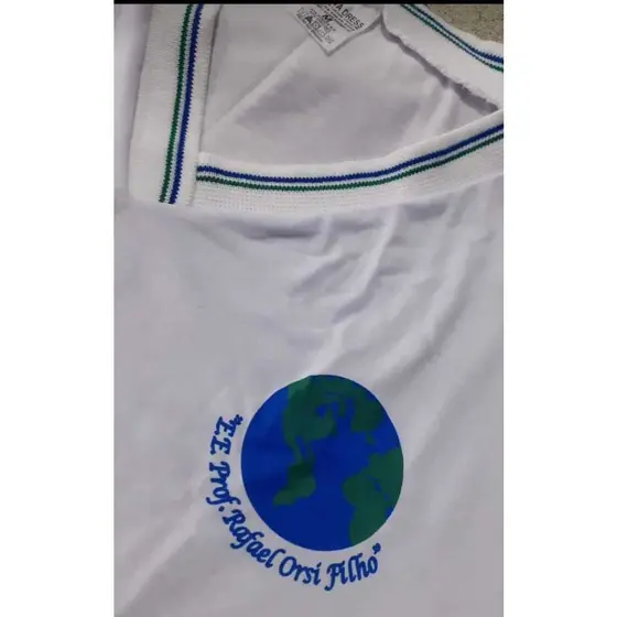 Camiseta branca Rafael Orsi Filho. Juvenil, adulto e plus size.