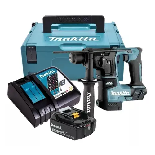 Martelete Bateria 18v 5ah Makita Dhr171 Carregador Rapido E Maleta