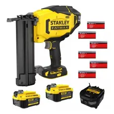 Pinador a Bateria Stanley SCN618 Com 6 Caixas de Pinos e Acessórios Profissional 18GA Original
