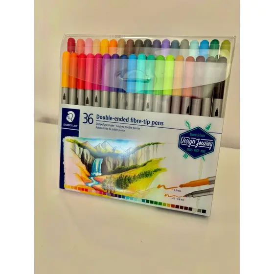 Caneta Hidrográfica Staedtler De Ponta Dupla