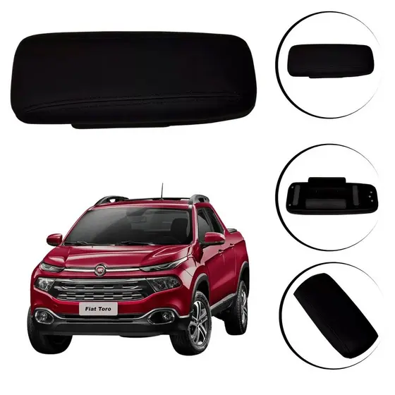 Apoio de Braço Descanso Central para Fiat Toro 2022 em Diante Encaixe Perfeito Artefactum