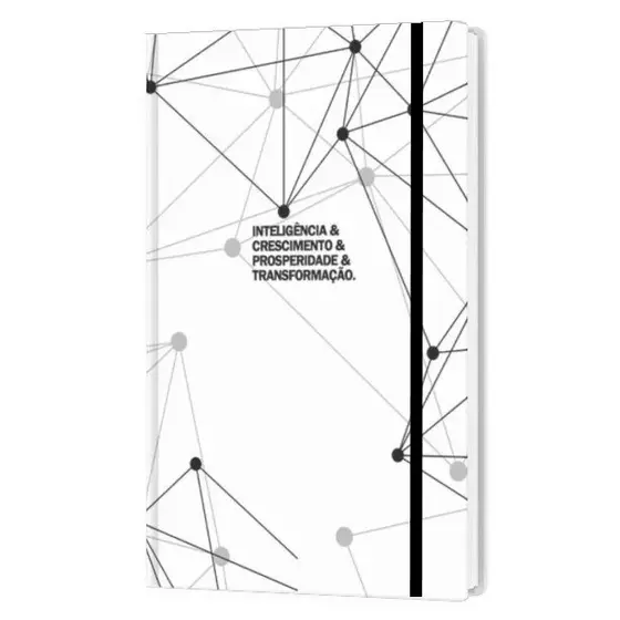 Caderno anotação - Inteligência & Crescimento - Capa Branca