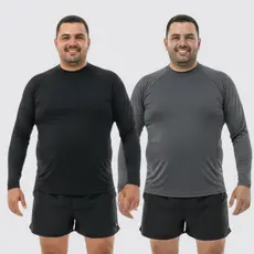 kit 2 camisa termica plus size masculina manga longa masculino segunda pele blusa uv 50+
