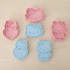 Hello Kit Sanrio Cortador de Cookies Biscoito Bolacha Massinha e Biscuit Desenho Infantil Tema Fofo Festa Aniversario