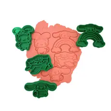 Kit Cortador Marcador/Carimbo de Biscoito, Massinha, Pasta Americana Cinnamoroll 4 Peças