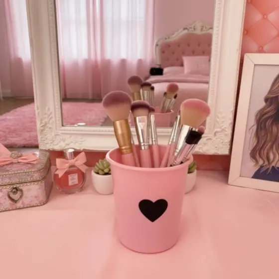 Porta Pinceis Decorativo organizador Maquiagem