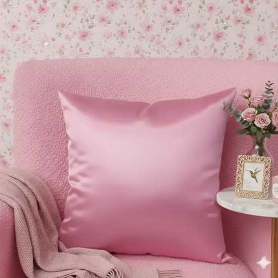 Capa almofada 40x40 Decoração Quarto cores Cetim